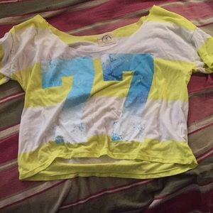 Yellow Crop Top, American Eagle